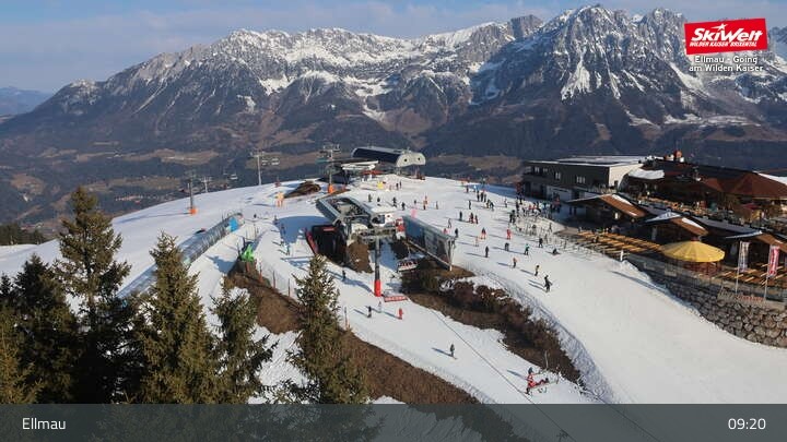 Archiv Foto Webcam Bergstation Hartkaiserbahn, Ellmau