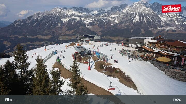 Archiv Foto Webcam Bergstation Hartkaiserbahn, Ellmau