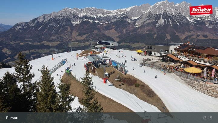 Archiv Foto Webcam Bergstation Hartkaiserbahn, Ellmau