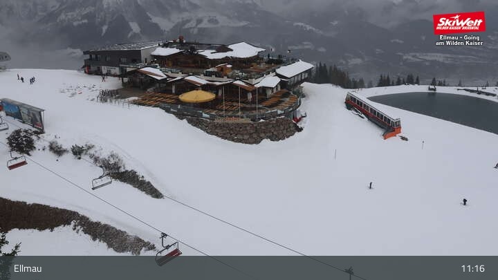 Archiv Foto Webcam Bergstation Hartkaiserbahn, Ellmau