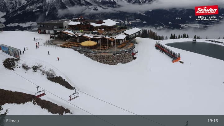 Archiv Foto Webcam Bergstation Hartkaiserbahn, Ellmau