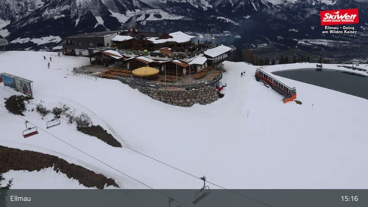 Archiv Foto Webcam Bergstation Hartkaiserbahn, Ellmau