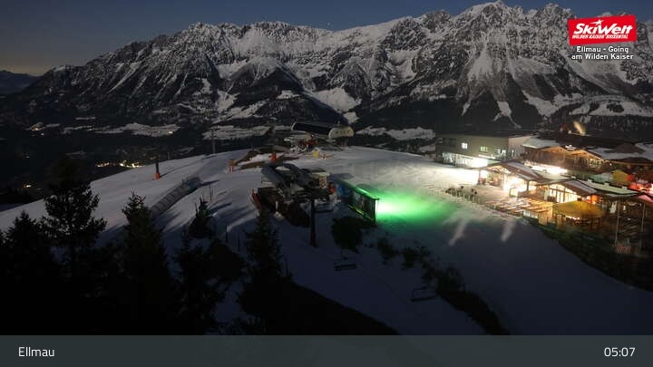 Archiv Foto Webcam Bergstation Hartkaiserbahn, Ellmau