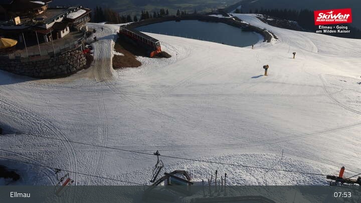Archiv Foto Webcam Bergstation Hartkaiserbahn, Ellmau