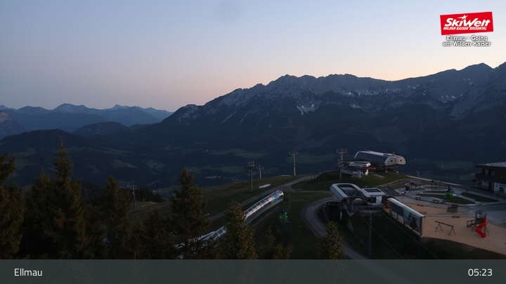Archiv Foto Webcam Bergstation Hartkaiserbahn, Ellmau
