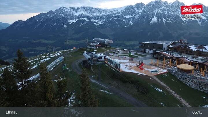 Archiv Foto Webcam Bergstation Hartkaiserbahn, Ellmau