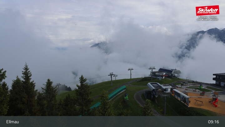 Archiv Foto Webcam Bergstation Hartkaiserbahn, Ellmau