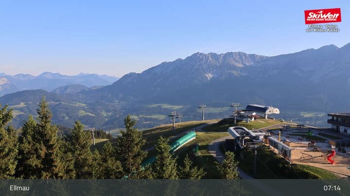 Archiv Foto Webcam Bergstation Hartkaiserbahn, Ellmau
