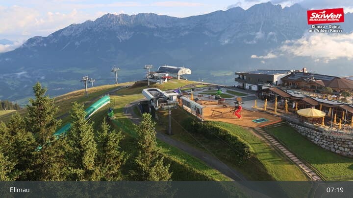 Archiv Foto Webcam Bergstation Hartkaiserbahn, Ellmau