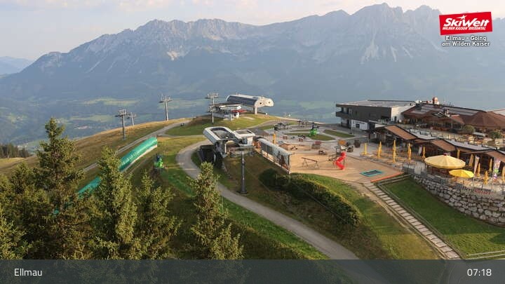 Archiv Foto Webcam Bergstation Hartkaiserbahn, Ellmau