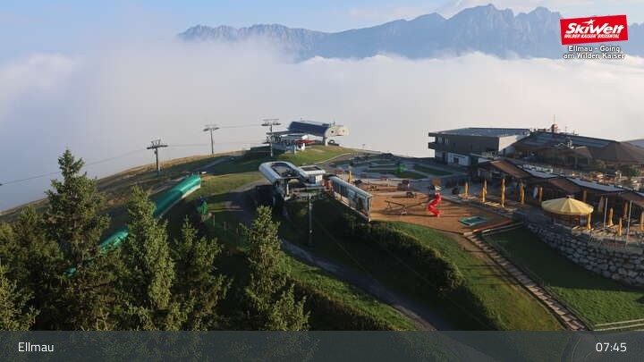 Archiv Foto Webcam Bergstation Hartkaiserbahn, Ellmau