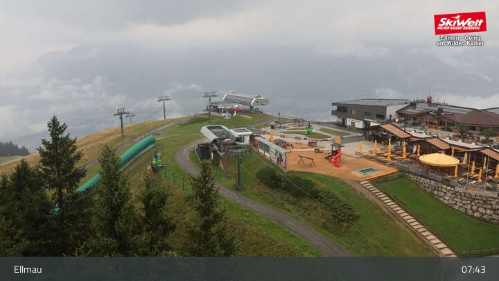 Archiv Foto Webcam Bergstation Hartkaiserbahn, Ellmau