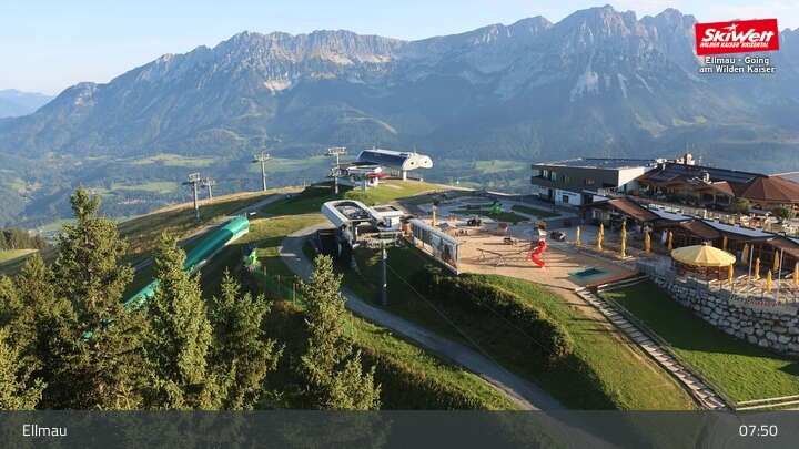 Archiv Foto Webcam Bergstation Hartkaiserbahn, Ellmau