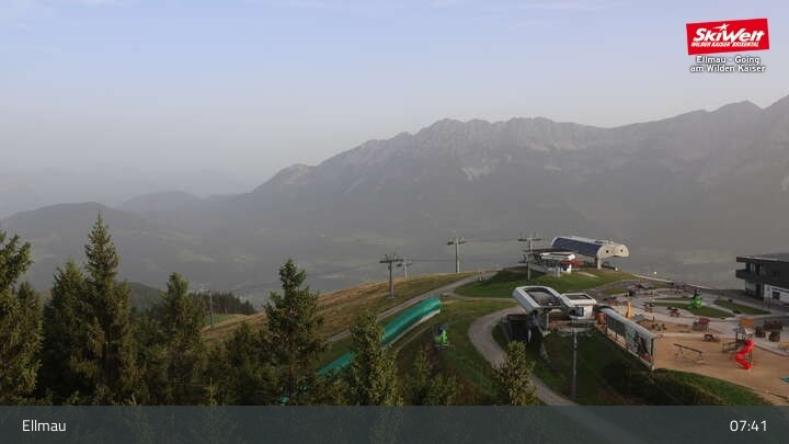 Archiv Foto Webcam Bergstation Hartkaiserbahn, Ellmau