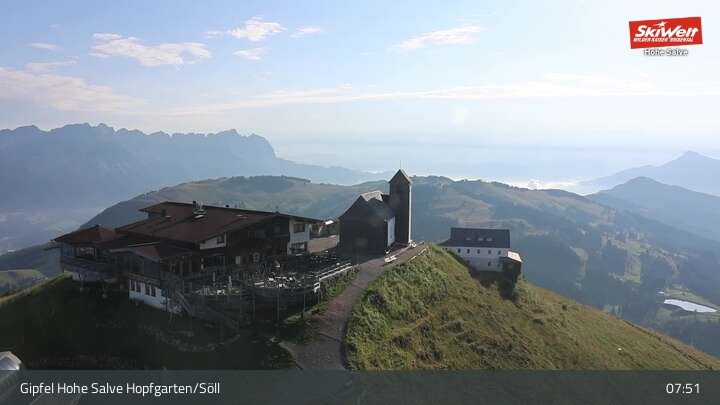 Archiv Foto Webcam Hohe Salve, Hopfgarten im Brixental
