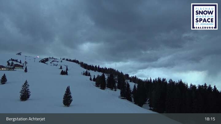 Archiv Foto Webcam Flachau: Achterjet Bergstation