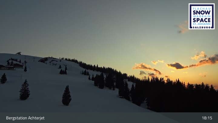 Archiv Foto Webcam Flachau: Achterjet Bergstation