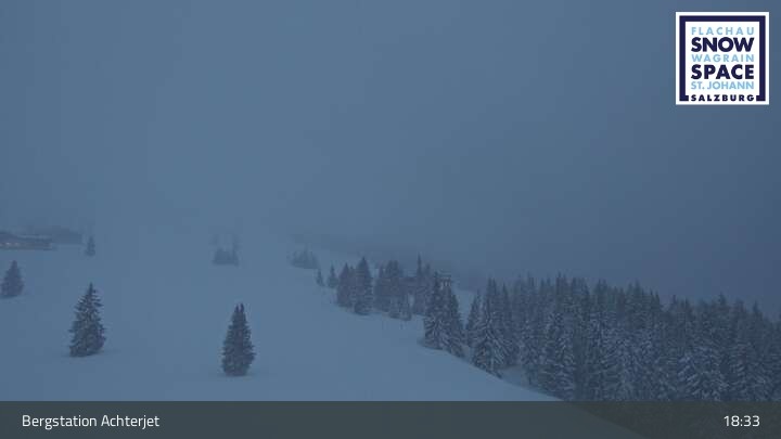 Archiv Foto Webcam Flachau: Achterjet Bergstation