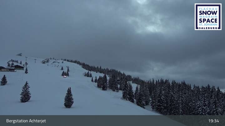 Archiv Foto Webcam Flachau: Achterjet Bergstation