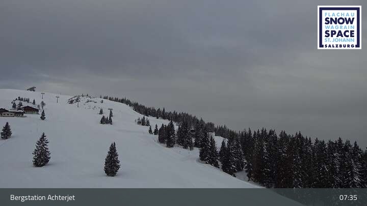 Archiv Foto Webcam Flachau: Achterjet Bergstation