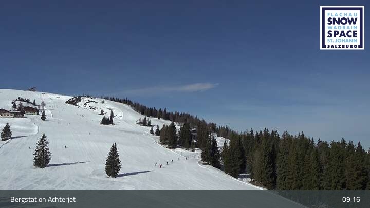 Archiv Foto Webcam Flachau: Achterjet Bergstation