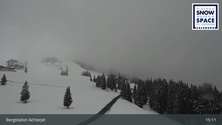 Archiv Foto Webcam Flachau: Achterjet Bergstation