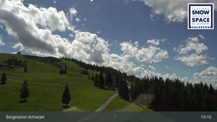 Archiv Foto Webcam Flachau: Achterjet Bergstation