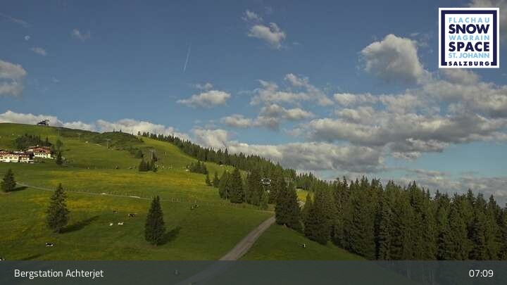 Archiv Foto Webcam Flachau: Achterjet Bergstation