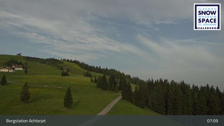 Archiv Foto Webcam Flachau: Achterjet Bergstation