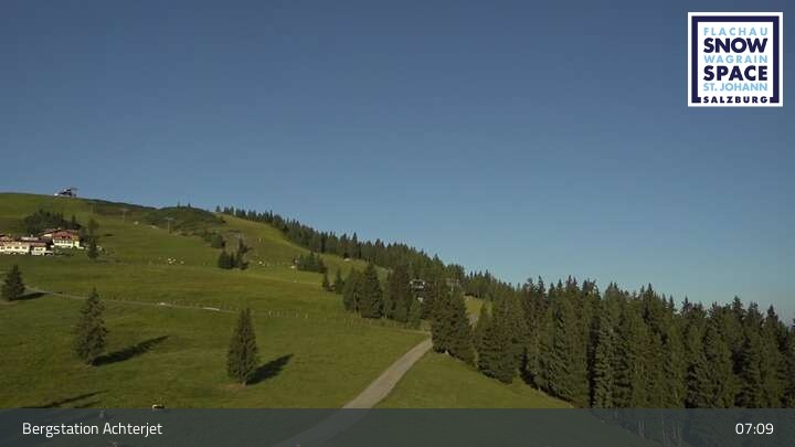 Archiv Foto Webcam Flachau: Achterjet Bergstation