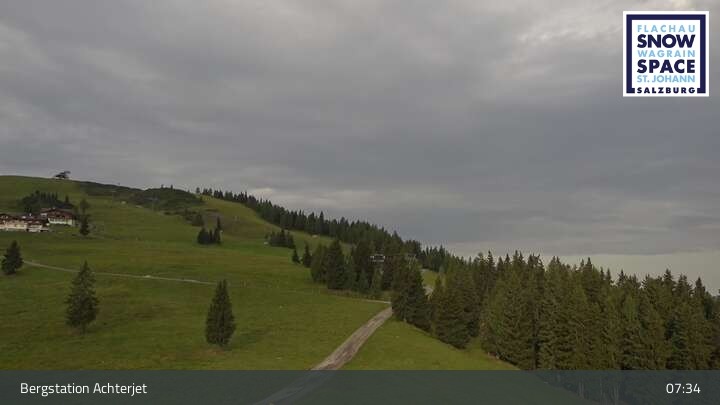 Archiv Foto Webcam Flachau: Achterjet Bergstation