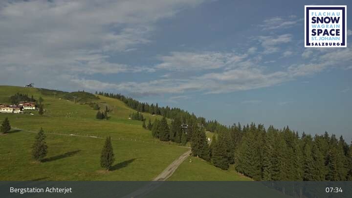 Archiv Foto Webcam Flachau: Achterjet Bergstation