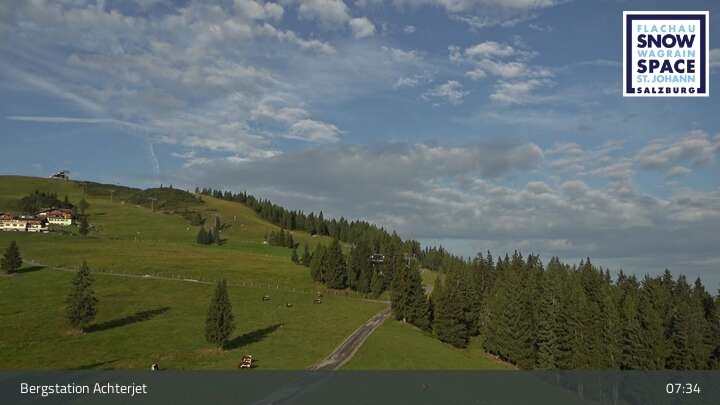 Archiv Foto Webcam Flachau: Achterjet Bergstation