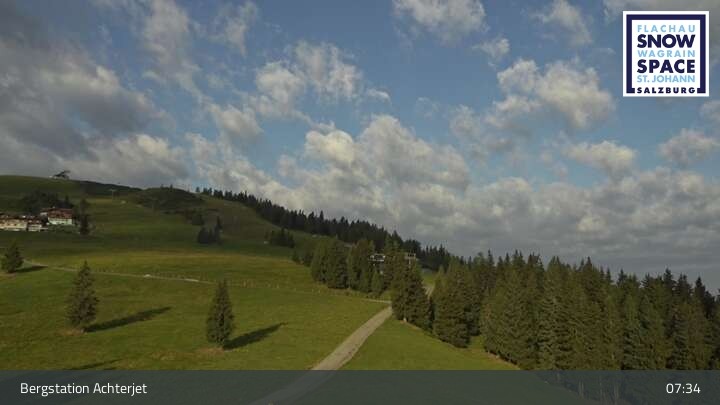 Archiv Foto Webcam Flachau: Achterjet Bergstation