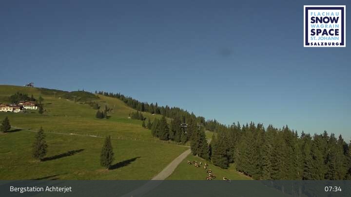 Archiv Foto Webcam Flachau: Achterjet Bergstation