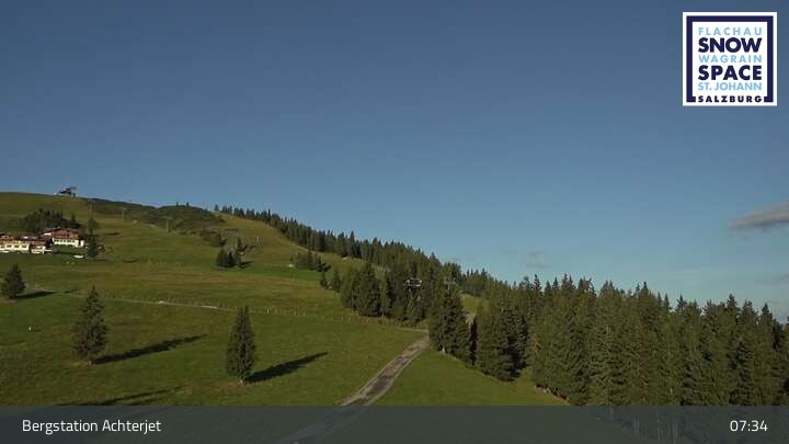 Archiv Foto Webcam Flachau: Achterjet Bergstation