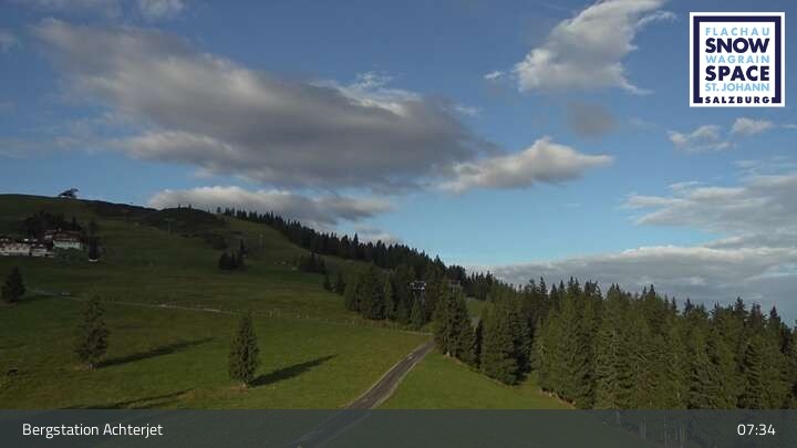 Archiv Foto Webcam Flachau: Achterjet Bergstation