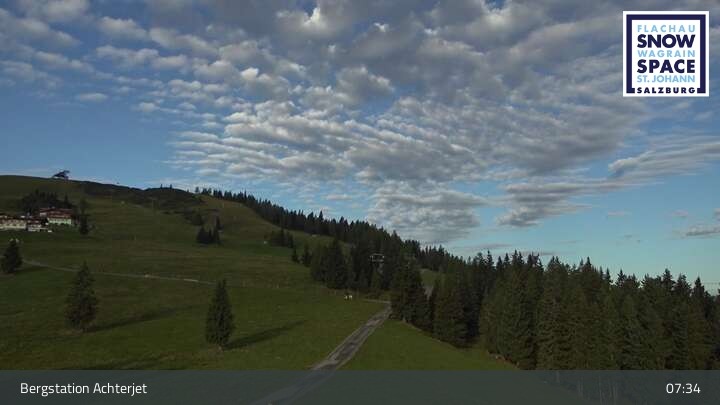 Archiv Foto Webcam Flachau: Achterjet Bergstation