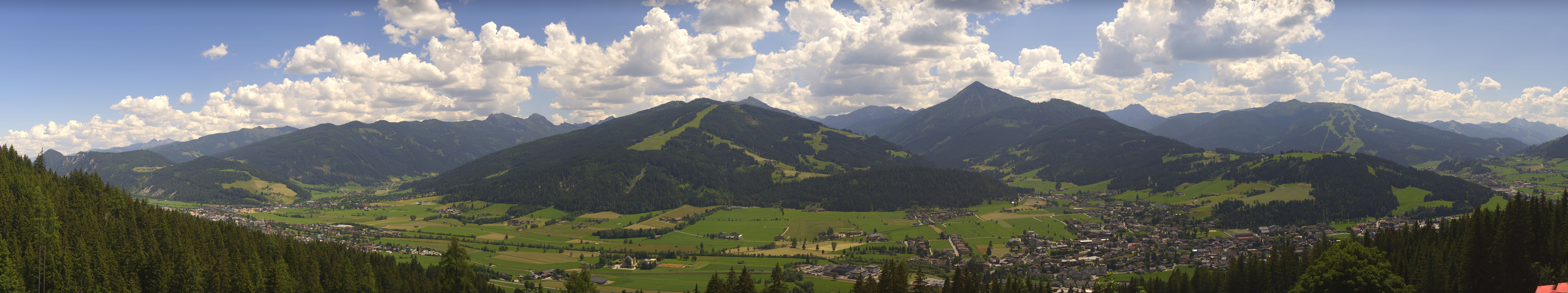 Archiv Foto Webcam Berggasthof Habersattgut: Panoramablick Altenmarkt