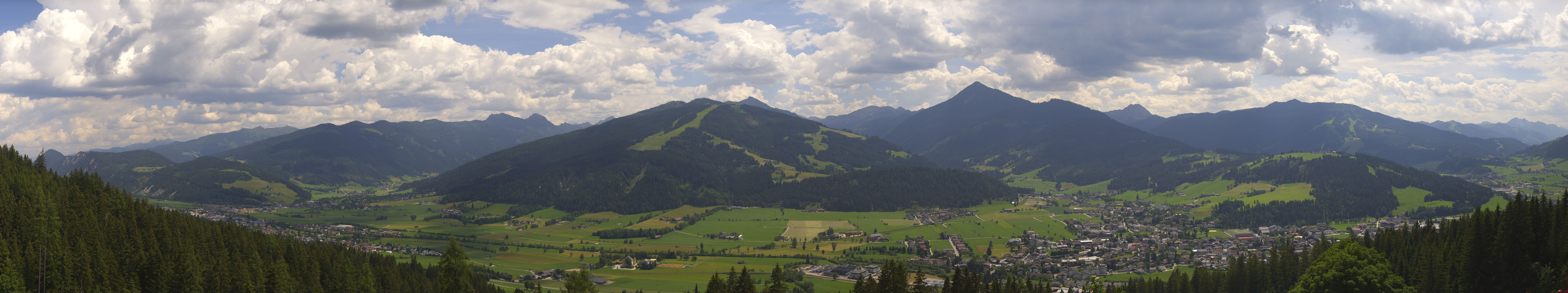 Archiv Foto Webcam Berggasthof Habersattgut: Panoramablick Altenmarkt