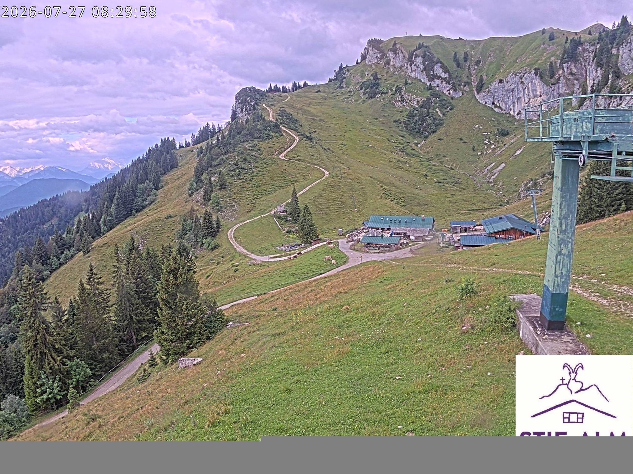 Archiv Foto Webcam Stiealm unterhalb des Latschenkopfes