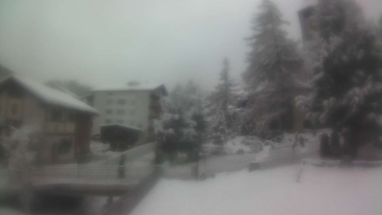 Archiv Foto Webcam Zermatt Kirche