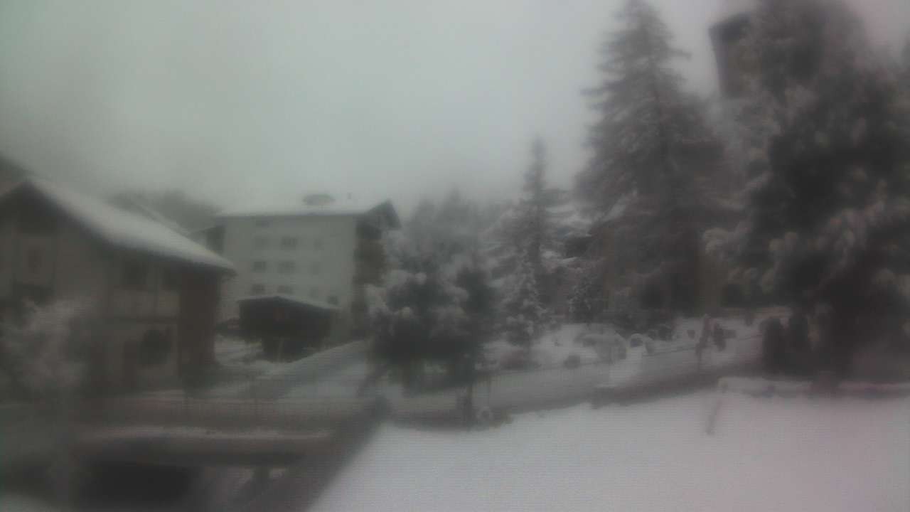 Archiv Foto Webcam Zermatt Kirche