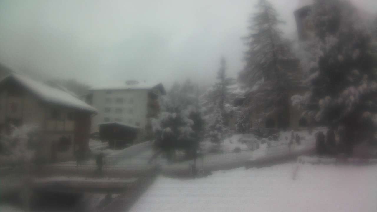 Archiv Foto Webcam Zermatt Kirche