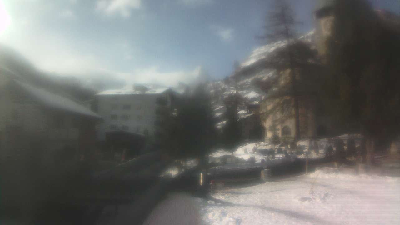 Archiv Foto Webcam Zermatt Kirche
