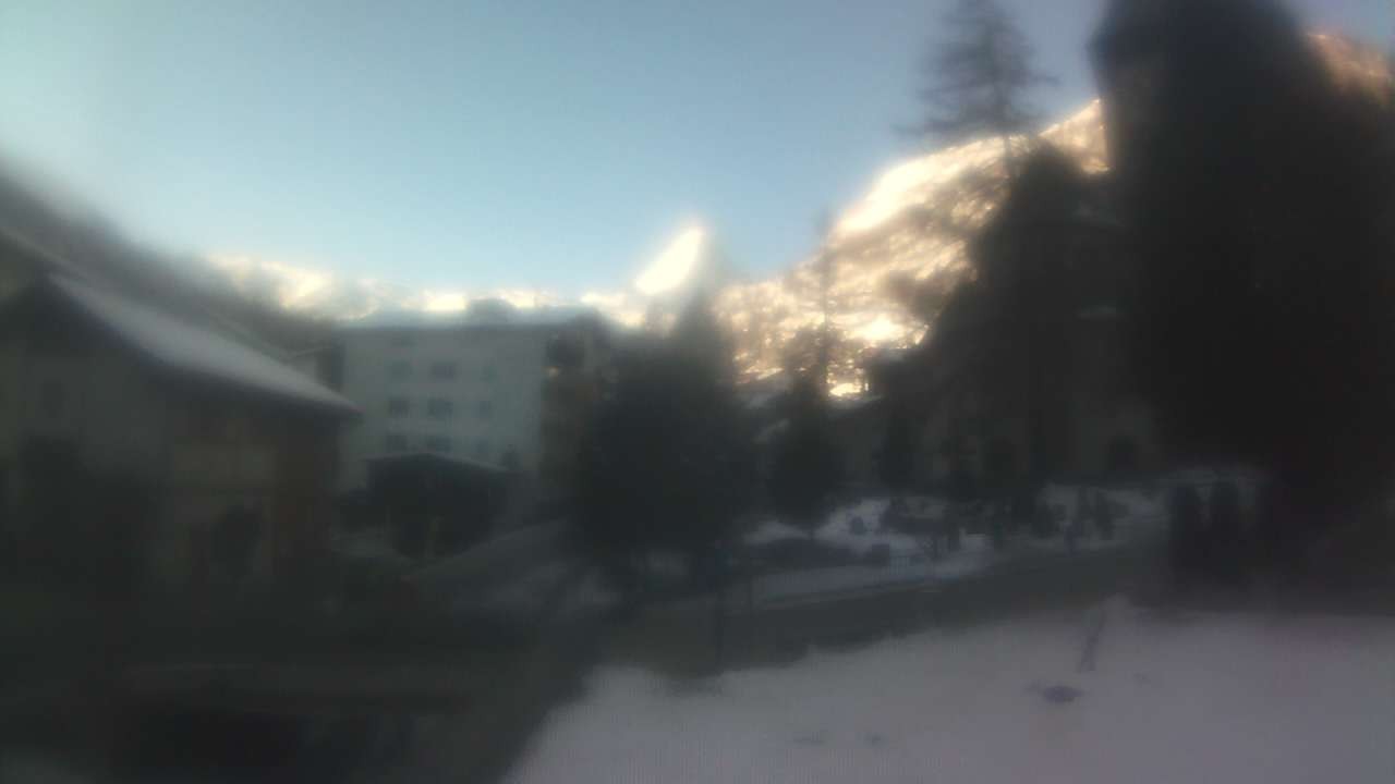 Archiv Foto Webcam Zermatt Kirche