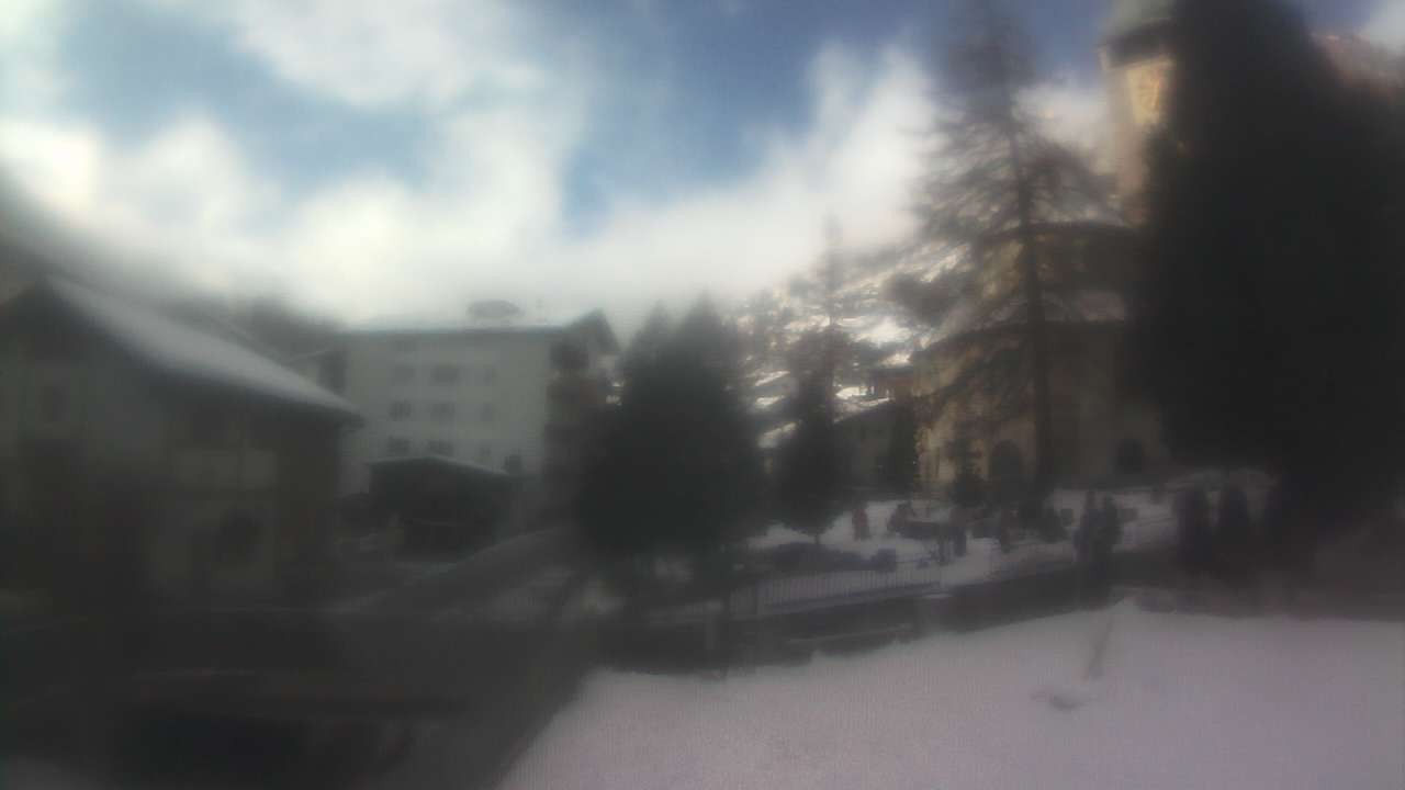 Archiv Foto Webcam Zermatt Kirche