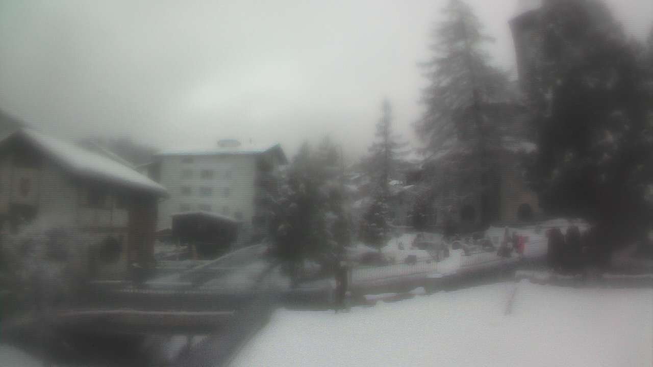 Archiv Foto Webcam Zermatt Kirche