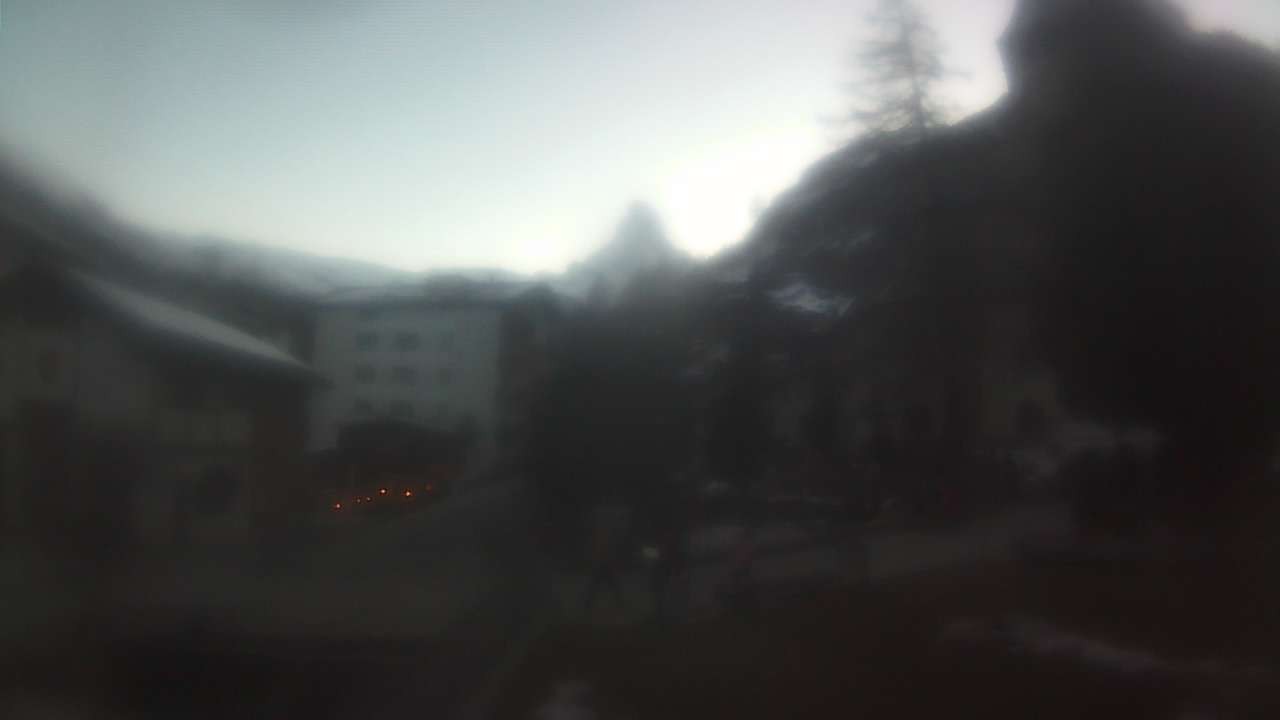 Archiv Foto Webcam Zermatt Kirche