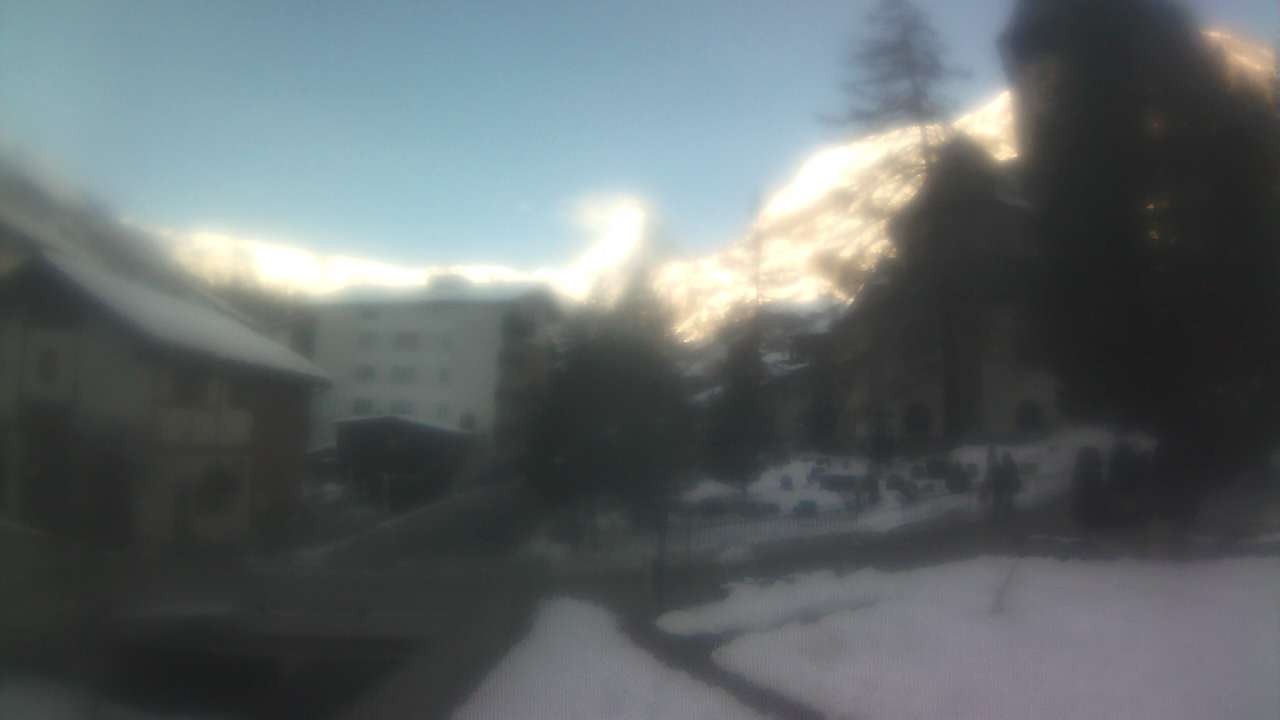 Archiv Foto Webcam Zermatt Kirche
